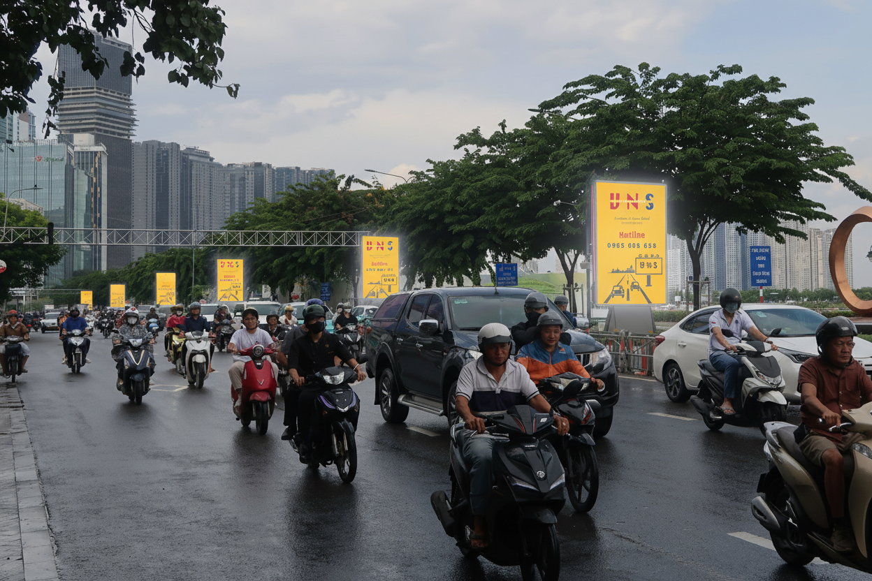 7 LED (2 mặt) tại công viên Cảng Bạch Đằng - Đường Tôn Đức Thắng